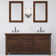 Aberdeen 72 In. Double Sink Blue Limestone Countertop Vanity In Rustic Sierra With Mirrors