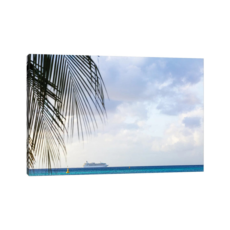 Cruise Ship At Sea With Copy Space by Susan Richey - Gallery-Wrapped Canvas Giclée on Canvas, Canvas, 20.32 cm H x 30.48 cm W