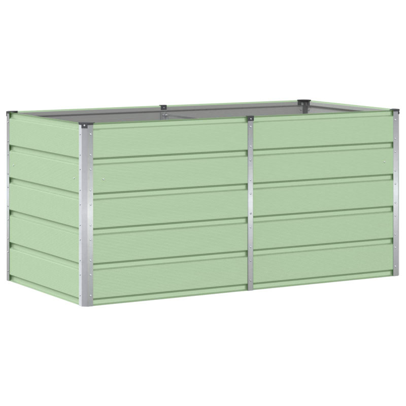 Planter Steel, 75cm H x 160cm W x 80cm D, Green