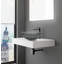 Lavabos vasques en cristal 16 po avec base blanche Jewel-102341353
