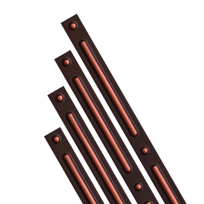 Peel and Stick 24'' L x 1'' W PVC Grid and Seam Covers