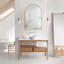 Miroir décoratif de salle de bain / meuble-lavabo mural en métal doré l 24 po x H 36 po Miroir décoratif mural pour salle de bain-838211557
