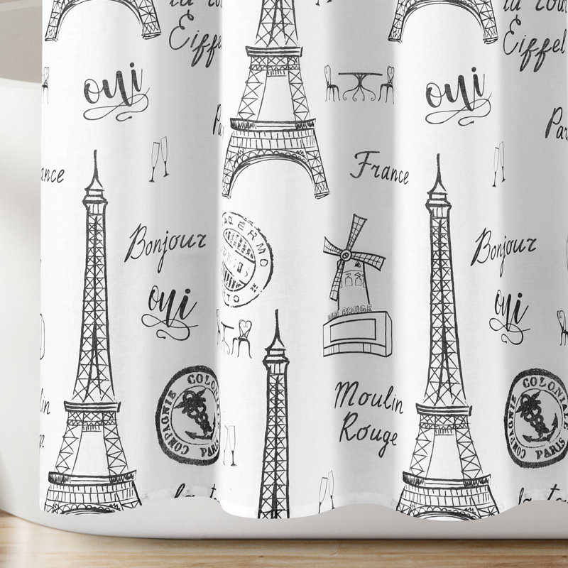 Cotton Abstract Shower Curtain