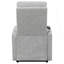 Fauteuil inclinable gris capitonné-724317926