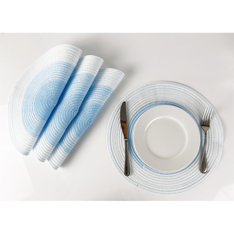 Ensemble de napperons 4 pièces Almut, Bleu