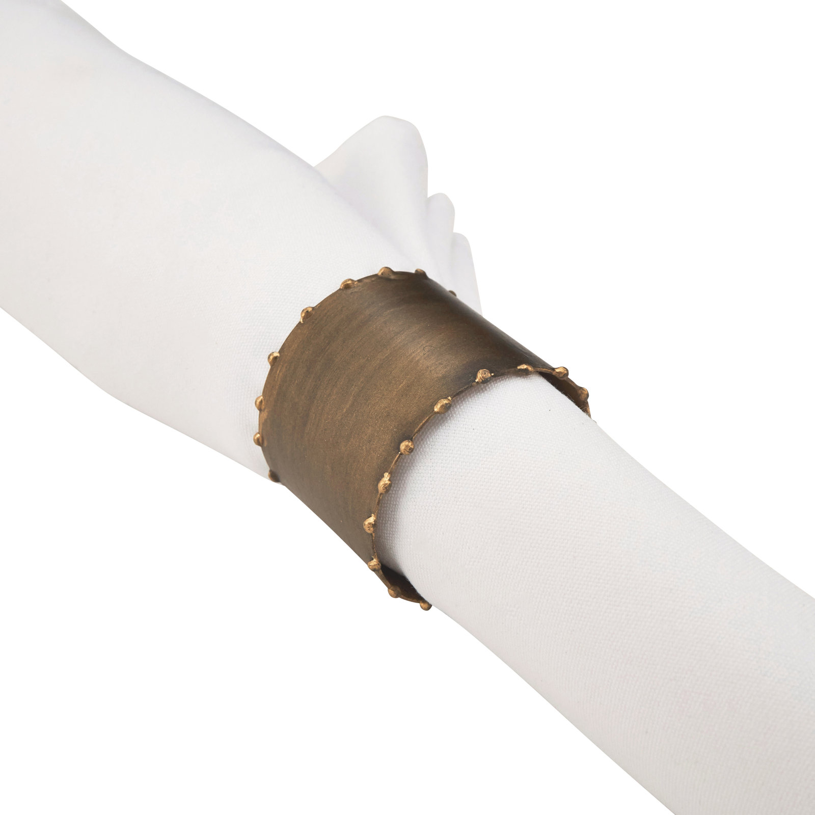 Washburn Iron Napkin Ring, Gold