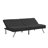 WOOD FRAME, STAINLESS LEG, FUTON, SOFA BED BLACK-145475455