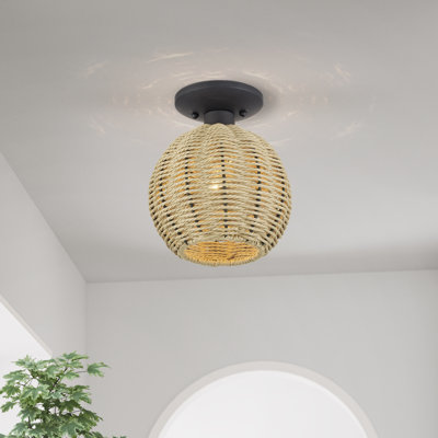 Aliane 1 Light Bronze Small Semi-flush