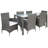 Daxin 6 - Person Patio Dining Set with Rectangular Table-58165610