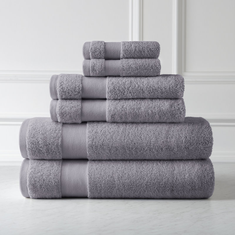 Ensemble de serviettes 100% coton de qualité supérieure de la collection 500 GSM de Southshore Fine Linens, Lavande estompée