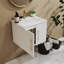 Ensemble de meuble-lavabo mural 24 po avec lavabo-406763554