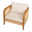 Chaise avec accoudoirs rembourrée pour l'extérieur