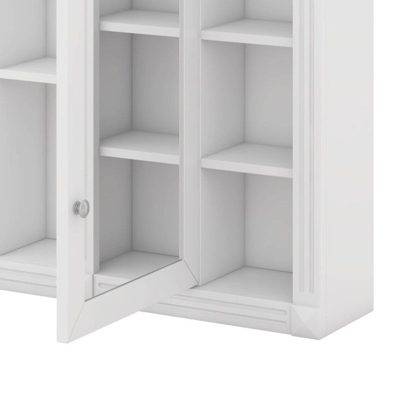 Armoire de rangement murale pour salle de bain, armoire à pharmacie, armoire à miroir avec 6 tablettes ouvertes