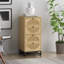 Armoire avec 4 tiroirs en rotin naturel