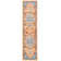 Madison Floral Area Rug In Orange / Teal