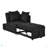 Convertible Sleeper Sofa Chair Adjustable Backrest Recliner With Pullout Sofa Bed With Wheels, Modern Linen Fabric For Living Room For Tight Spaces-1783857035