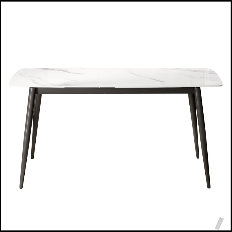 Table de salle à manger 62,99 pouces, Blanc