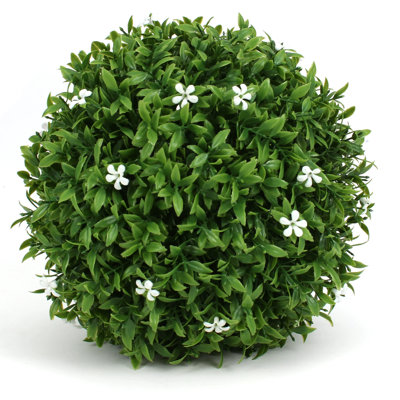 7'' Faux Flowering Topiary