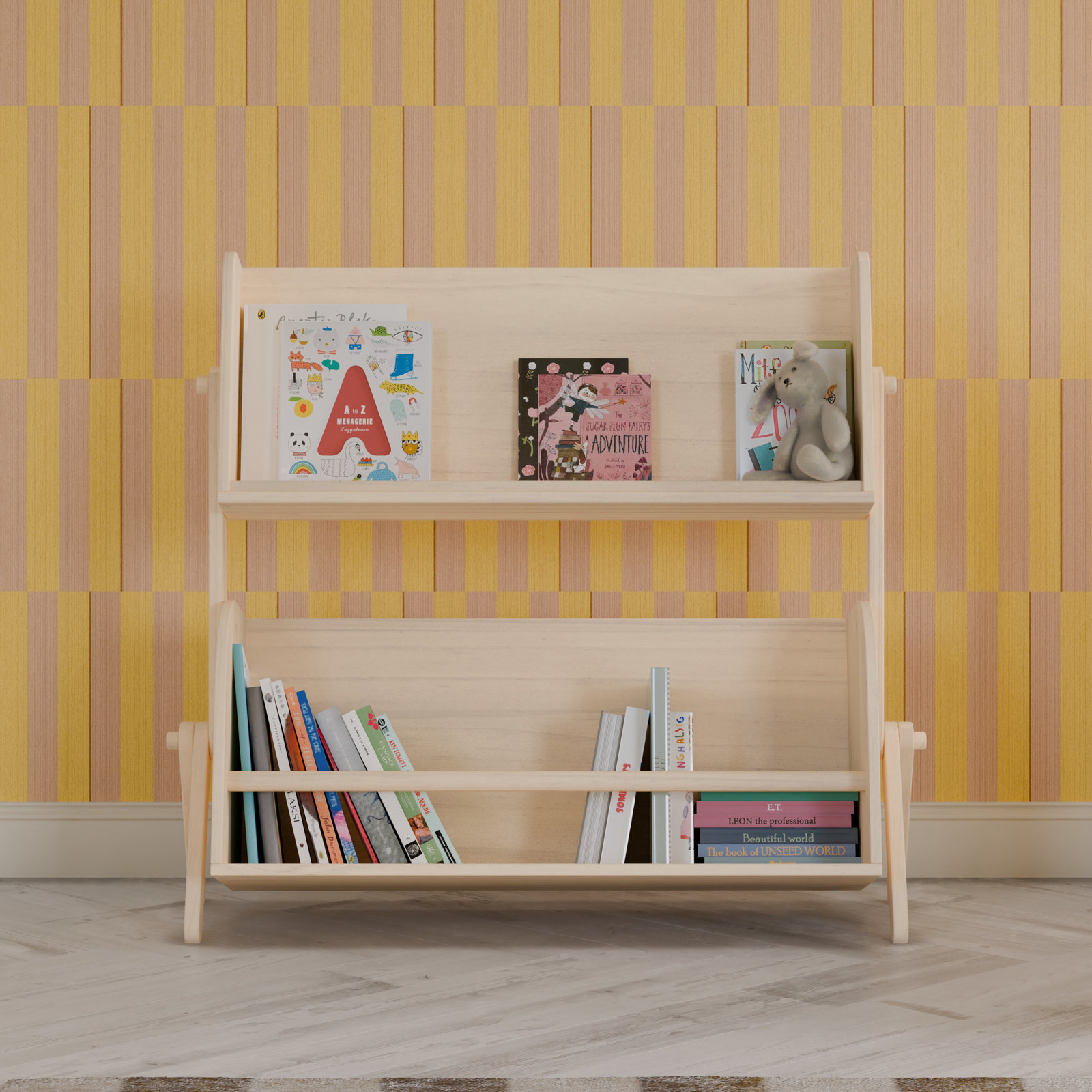 Tally Storage Bookcase, Washed Natural