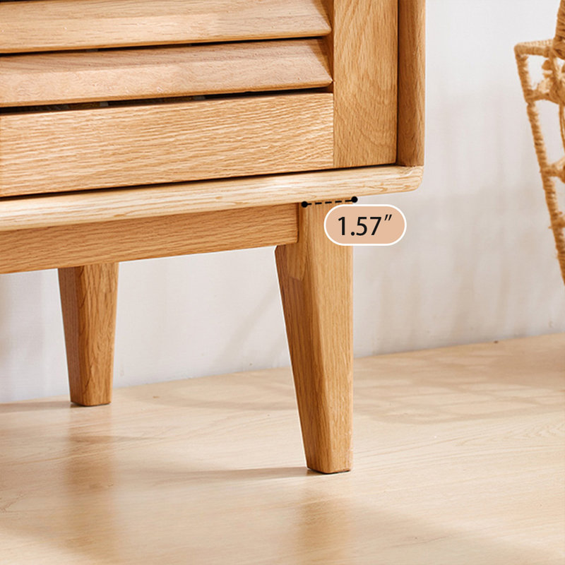 Rangement pour chaussures en bois massif Burlywood