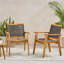 Fauteuils de patio en bois d'acacia Natalia-594501628