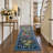 2'X6' Washable Vintage Floral Indoor Runner Rug Non-Slip Pink-122611624-122611628