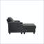 Fauteuil d'appoint convertible avec repose-pieds, porte-gobelets, ports USB et dossier inclinable-132468020