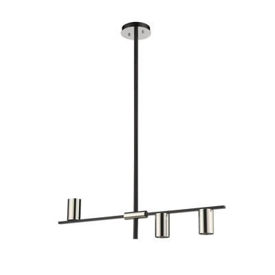 Jamari 3 - Light Dimmable Sputnik Cylinder Chandelier