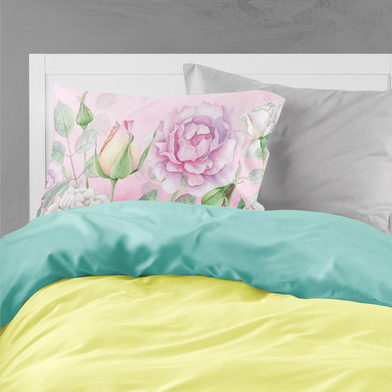 Rose Microfiber Floral