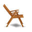 Cet ensemble de salle à manger de bistro 5 pièces pour patio comprend une table ovale d'extérieur en bois d'acacia et 4 chaises pliantes à accoudoirs réglables, 36 po x 60 po, huile naturelle-2049279822