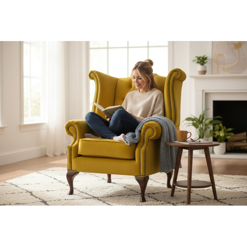 Upholstered Wingback Chair