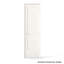 Porte intérieure pré-suspendue à gauche 24 po x 80 po avec ensemble de poignées démontables et charnières en nickel satiné, porte intérieure à panneau creux à 2 panneaux avec alésage et charnière pour porte de salle de bain, garde-manger, porte intérieure de buanderie-122258398-122258392