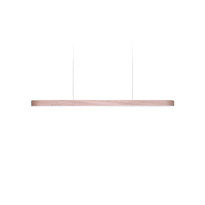 Luminaire suspendu carré pour îlot de cuisine I-Line par Burkhard Dämmer, H 98 po x l 47,2 po x P 2 po, Rose pâle, Noir mat