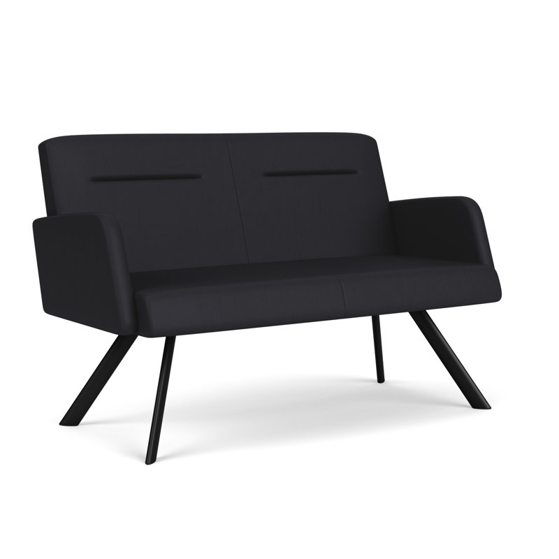 Causeuse Willow, Noir, Noir Patriot Plus - nettoyez le vinyle avec un lin