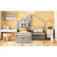 Lit simple Twin House, de couleur grise, avec station de recharge sans fil rembourrée et à la fine pointe de la technologie, et lit de rangement pratique en gris, capacité de station, zones polyvalentes-1421401089