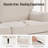 Three-seater Solid Wood Sofa With Linen Fabric-107856789