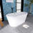 59.1'' x 29.5'' Freestanding Soaking Acrylic Bathtub