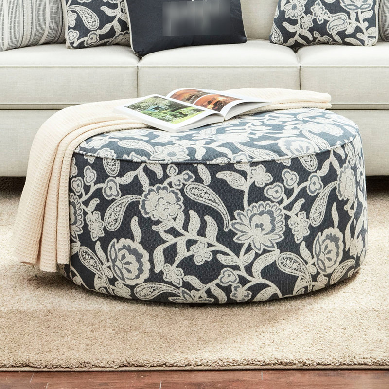 Revêtement floral à motif floral de style transitionnel avec finition multi et garniture de cordon de soudure, 39 pouces de largeur, profondeur, 18 hauteur, 30 livres, conception de garniture facile à assembler, large, long, haut,
