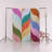 Multi-Colored Abstract Wavy Shape Patterned Modern Decorative Rug-1341832355