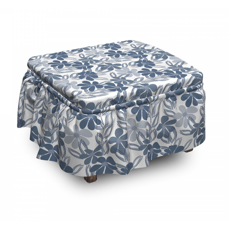 Housse pour repose-pieds leaves