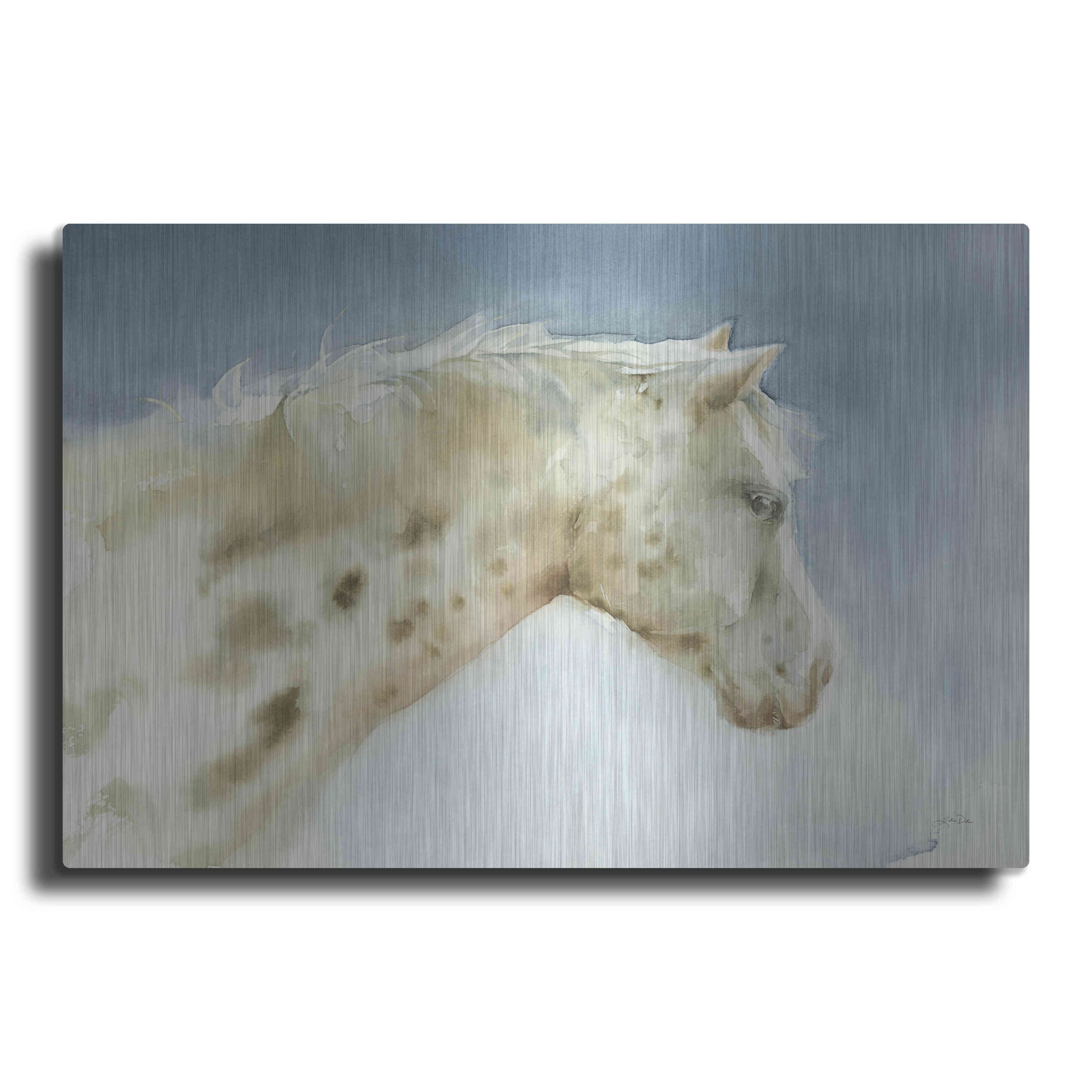 Dapple Horse In Water Paint By Numbers - Paint By Numbers