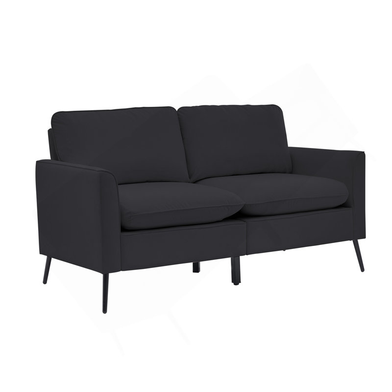 Causeuse en cuir Cat Paw, Noir