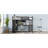 Twin XL Size Loft Bed Frame With Built-In Wardrobe, Metal Loft Bed With Desk And Storage Shelves, Black-814101038