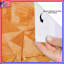Rideaux de douche orange à motif géométrique abstrait extra long-1791552643