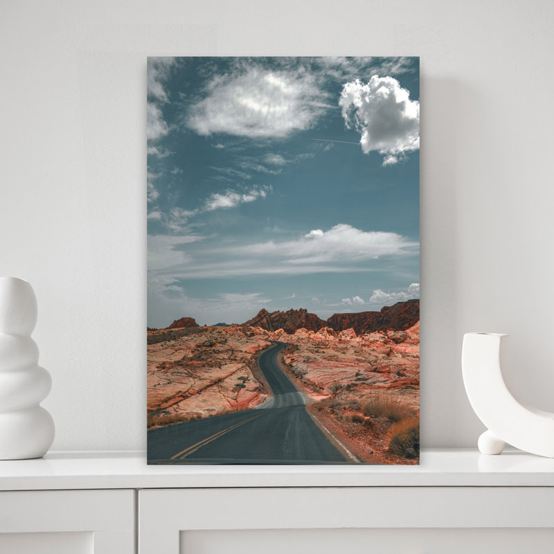 Road To Zion Abstract Contemporary Wall Art, 18" H x 12" W