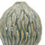 Vase décoratif en céramique marbré D6.5x7.5 "- Ambre et gris anthracite