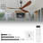 Parzy 72'' Solid Wood Ceiling Fan with Remote – Modern 3-Blade Design, Quiet Motor, No Light-1896700661