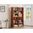 Modern 2 IN 1 Wood Bookshelf  Cat House,Cat Tree Display Case With Storage,Cat Litter Box Enclosure Climbing Shelf-434222538