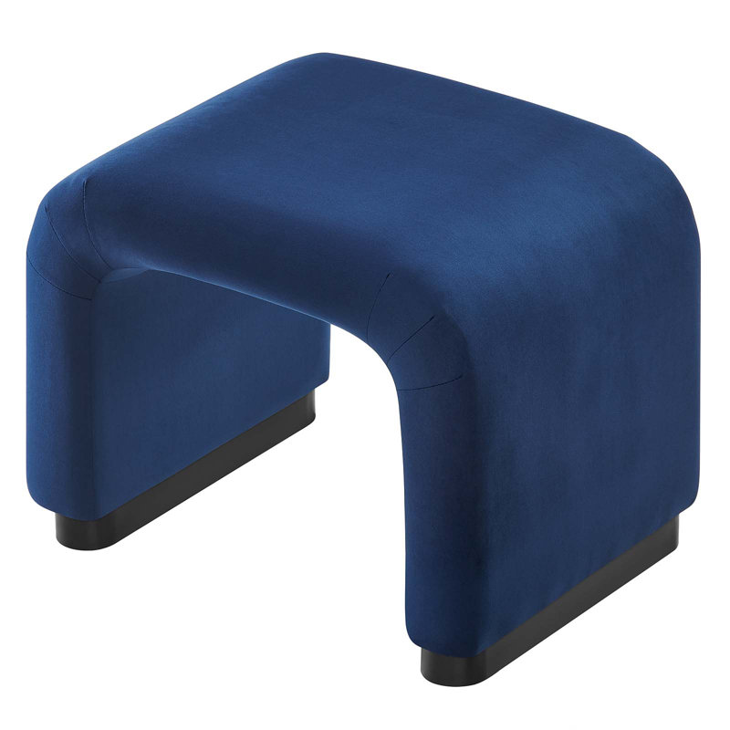 Tabouret d'appoint Modway Koda, Bleu minuit / noir