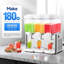 14.4 Gallon 110V 380W 3 Tanks Stainless Steel Beverage Dispenser  With Thermostat Controller